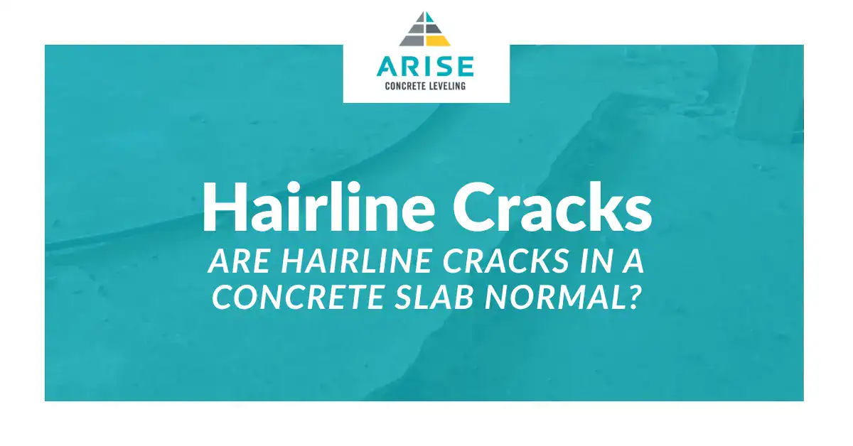 hairline cracks in concrete