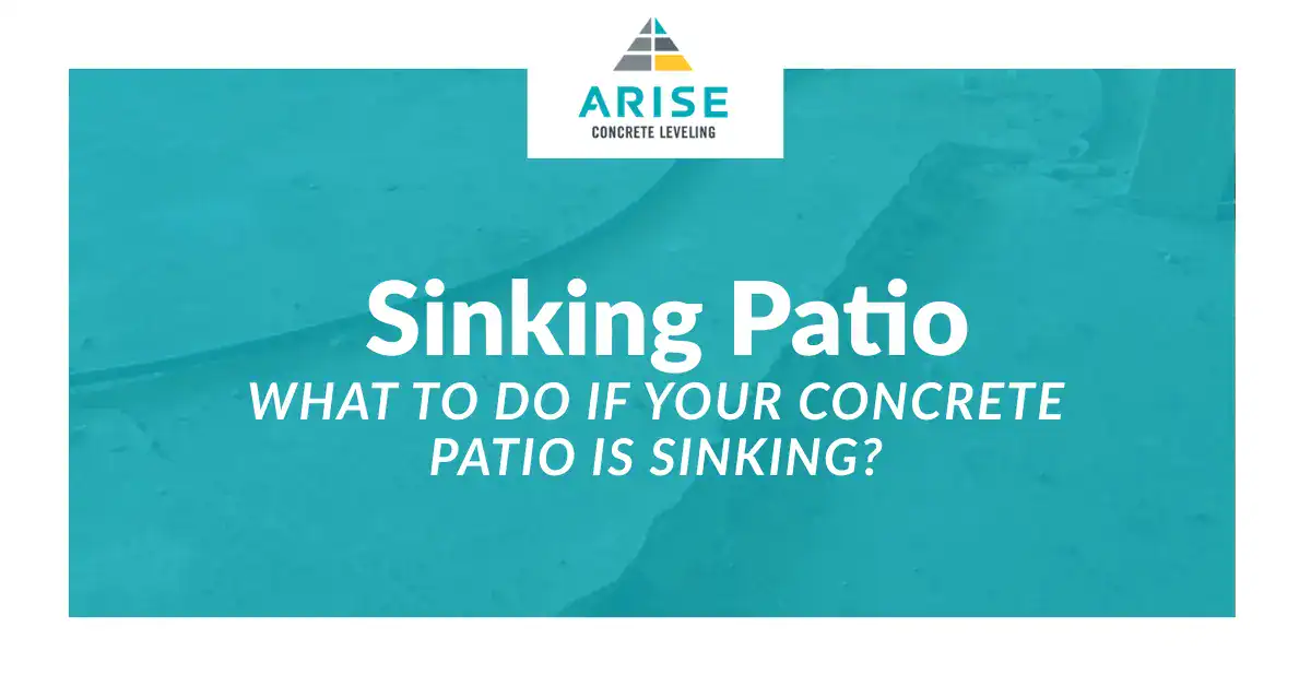 concrete patio sinking